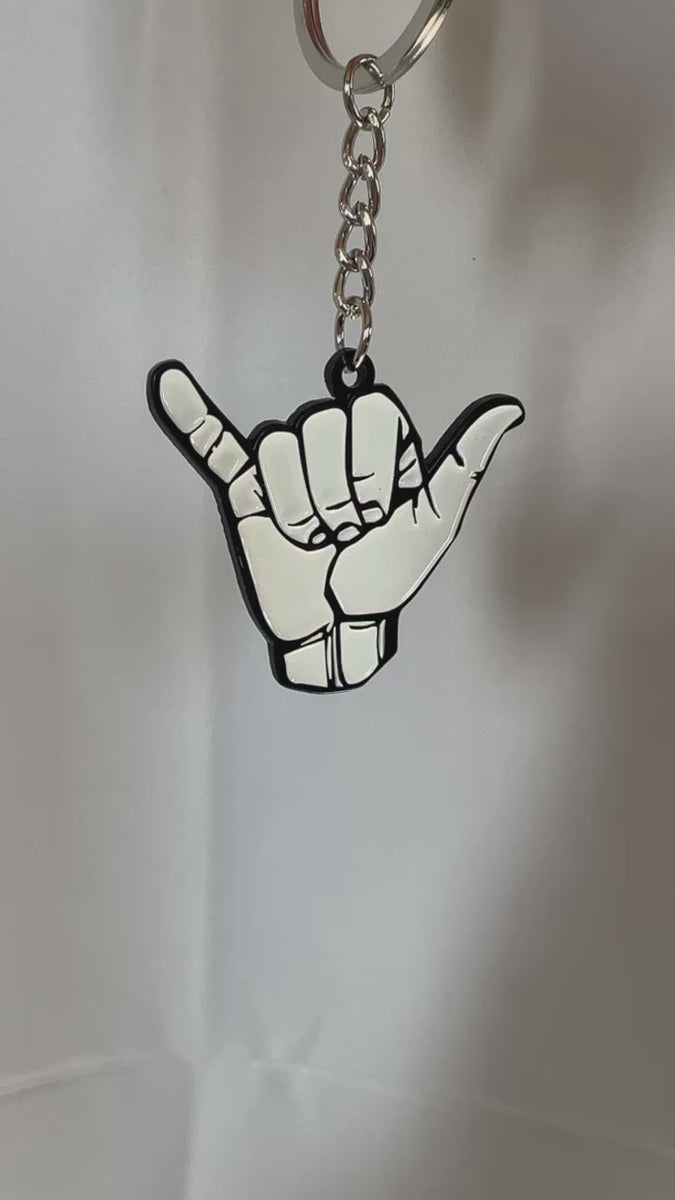 Shaka Metal Key Chain