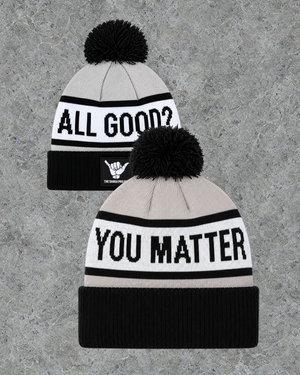 All good? You Matter Beanie - GREY - the shaka project. 