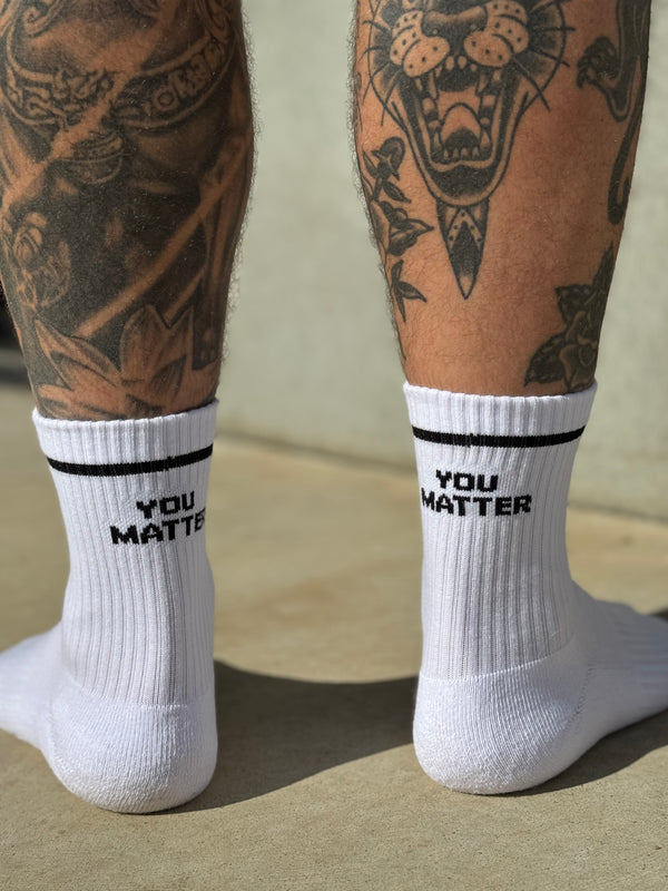 You Matter Socks - the shaka project. 