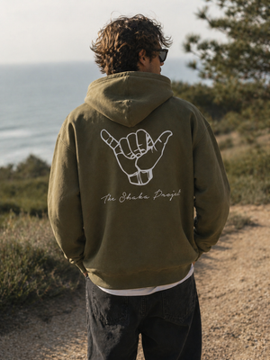 OG SHAKA HOODIE Army - the shaka project. 