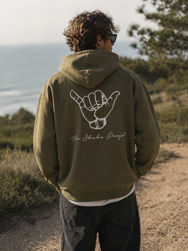 OG SHAKA HOODIE Army - the shaka project. 