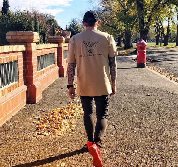 OG SHAKA TEE Tan - the shaka project. 