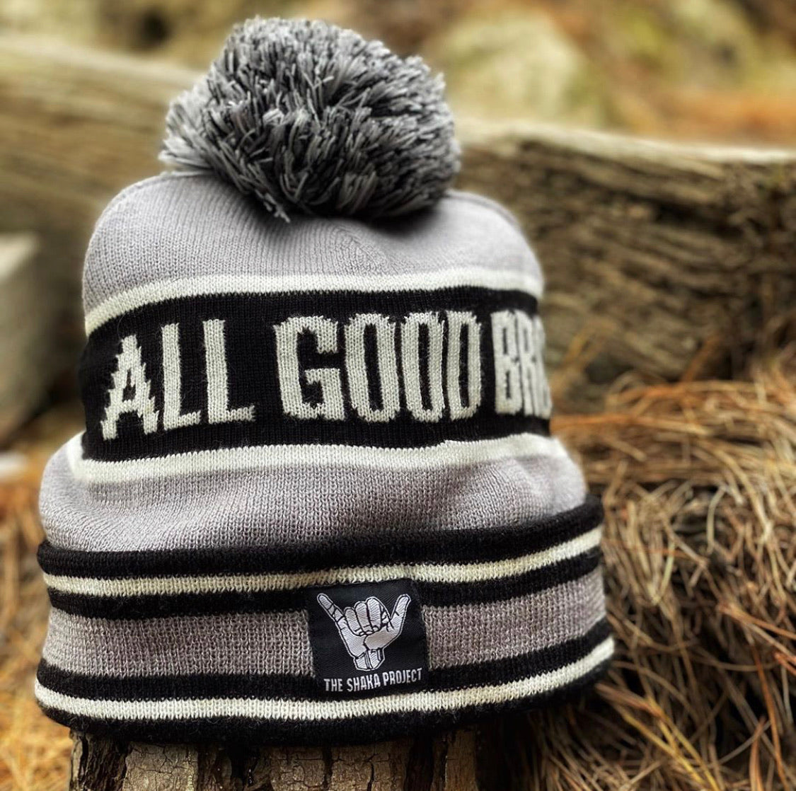 ALLGOODBRO? Grey Beanie | the shaka project.